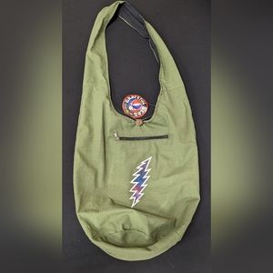 Custom Embroidered Grateful Dead Bag Tote Tie Dye Bolt Crossbody NWT